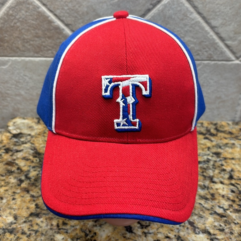 Texas Rangers RED WHITE BLUE Adjustable Six Panel Base Ball Cap by Sixth Man